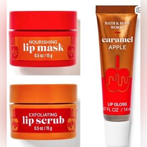 NEW: Bath & Body Works Caramel Apple Lip Care Bundle #2